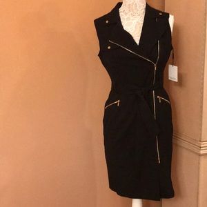 NWT Calvin Klein Black Tie Dress